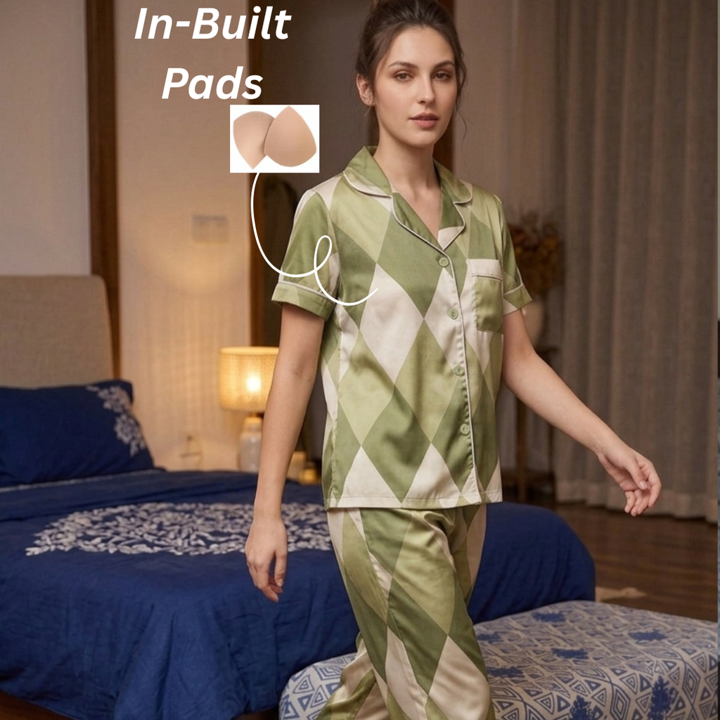 Braless Modal Silk Pajama Set