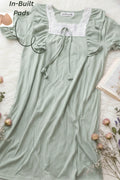 Emerald Lace Braless Dress