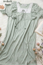 Emerald Lace Braless Dress