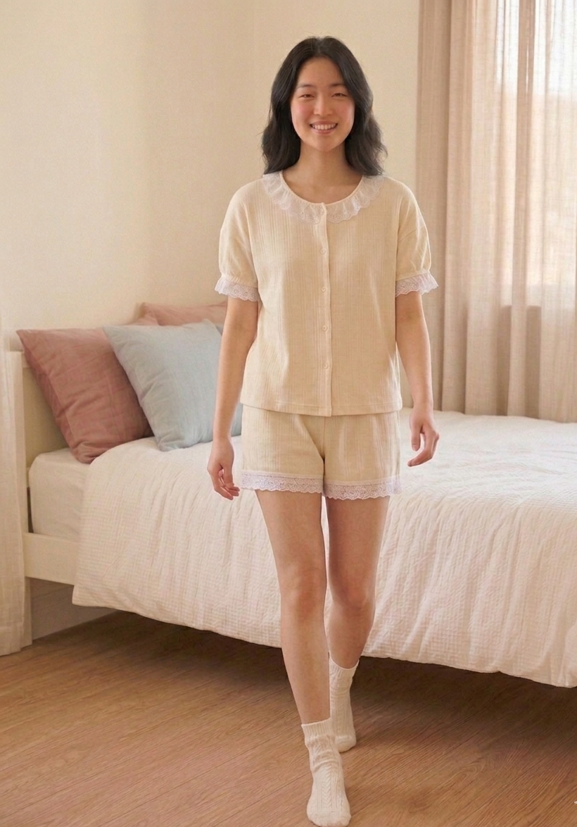 Butter Yellow Padded Nightsuit Set