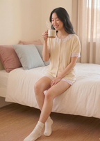 Butter Yellow Padded Nightsuit Set