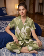 Braless Modal Silk Pajama Set
