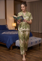 Braless Modal Silk Pajama Set