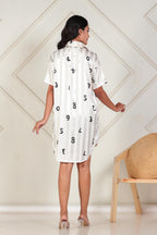 Cloudbare Number Shirt Dress