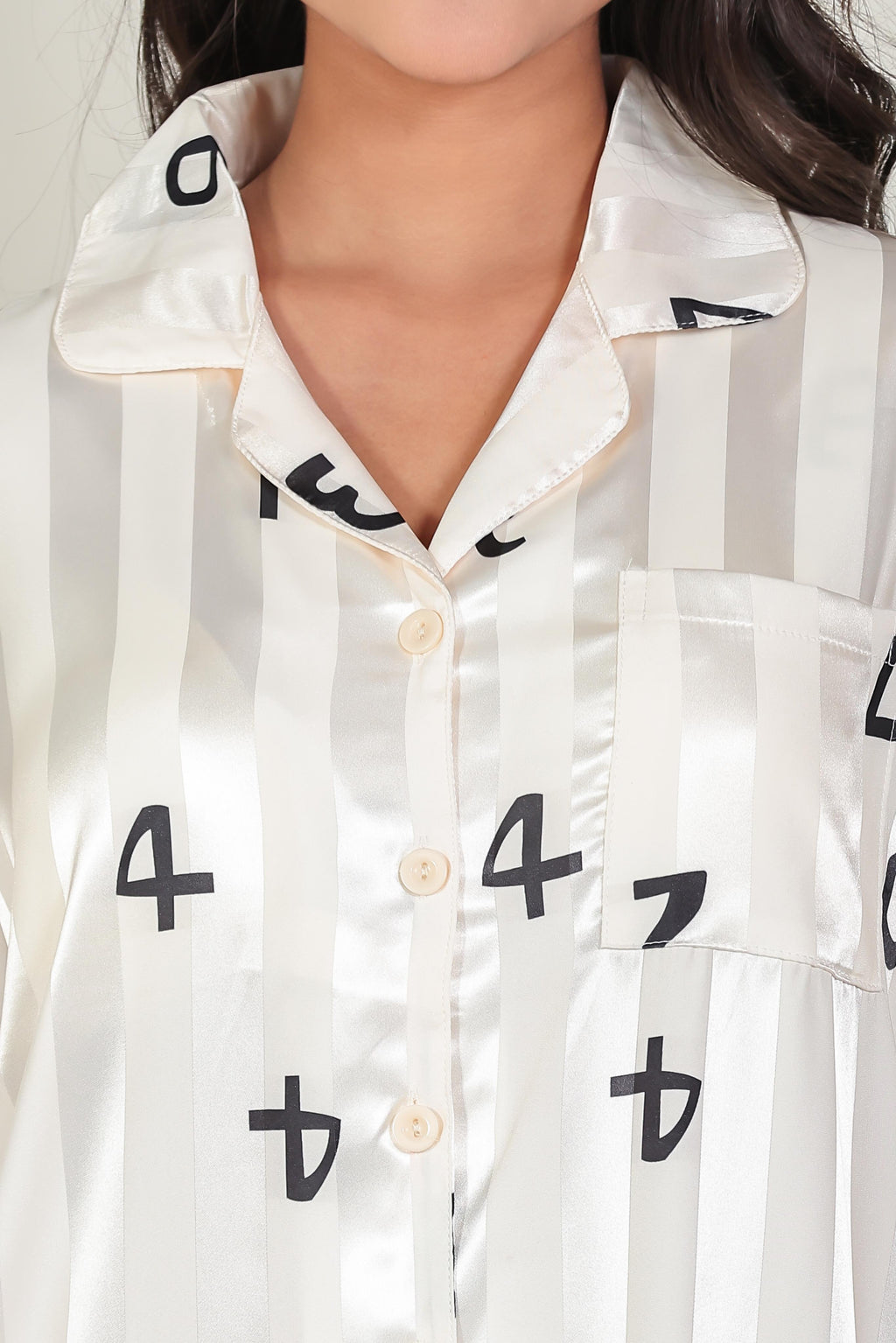 Cloudbare Number Shirt Dress